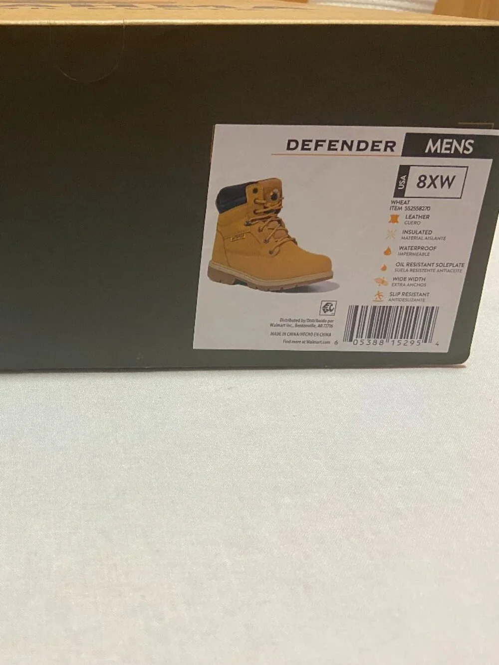 Brahma Defender Men Work Boots Waterproof Insulated New Box 7.5 8 8.5
